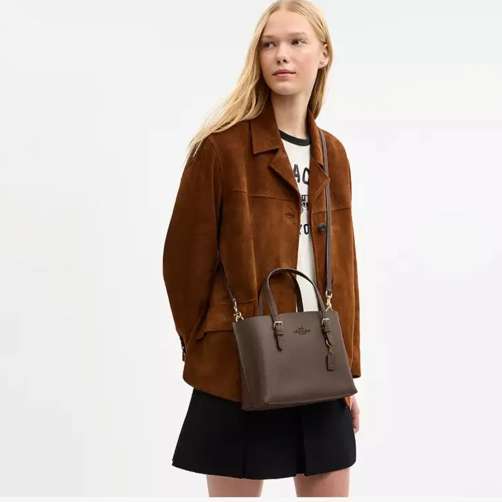 Coach Taupe Leather Tote Bag - Picture 9 of 9